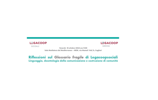 Riflessioni sul “Glossario fragile”. Linguaggi, deontologia della comunicazione e costruzione di comunità. Venerdì 18 ottobre – Cagliari