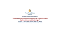 Venerdì 14 marzo a Cagliari – Incontro del Forum del terzo settore della Sardegna sulla prossima Legge Finanziaria regionale